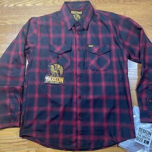 Dixxon Flannel Co "The Griffin" Long Sleeve Black‎ And Red Men's L NWT